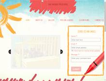 Tablet Screenshot of lakeavepreschool.com